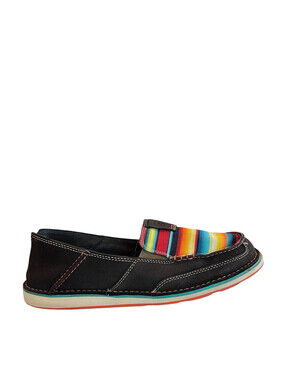 Ariat Slip on Cruiser Shoes Womens Suede Serape Canvas Sz 11B   10021153  3024.7